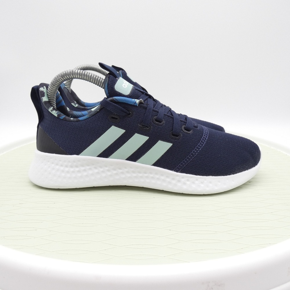 Adidas Puremotion Navy Mint Green Camo Running Shoes FX7759 Womens Size 6.5 - Picture 3 of 9